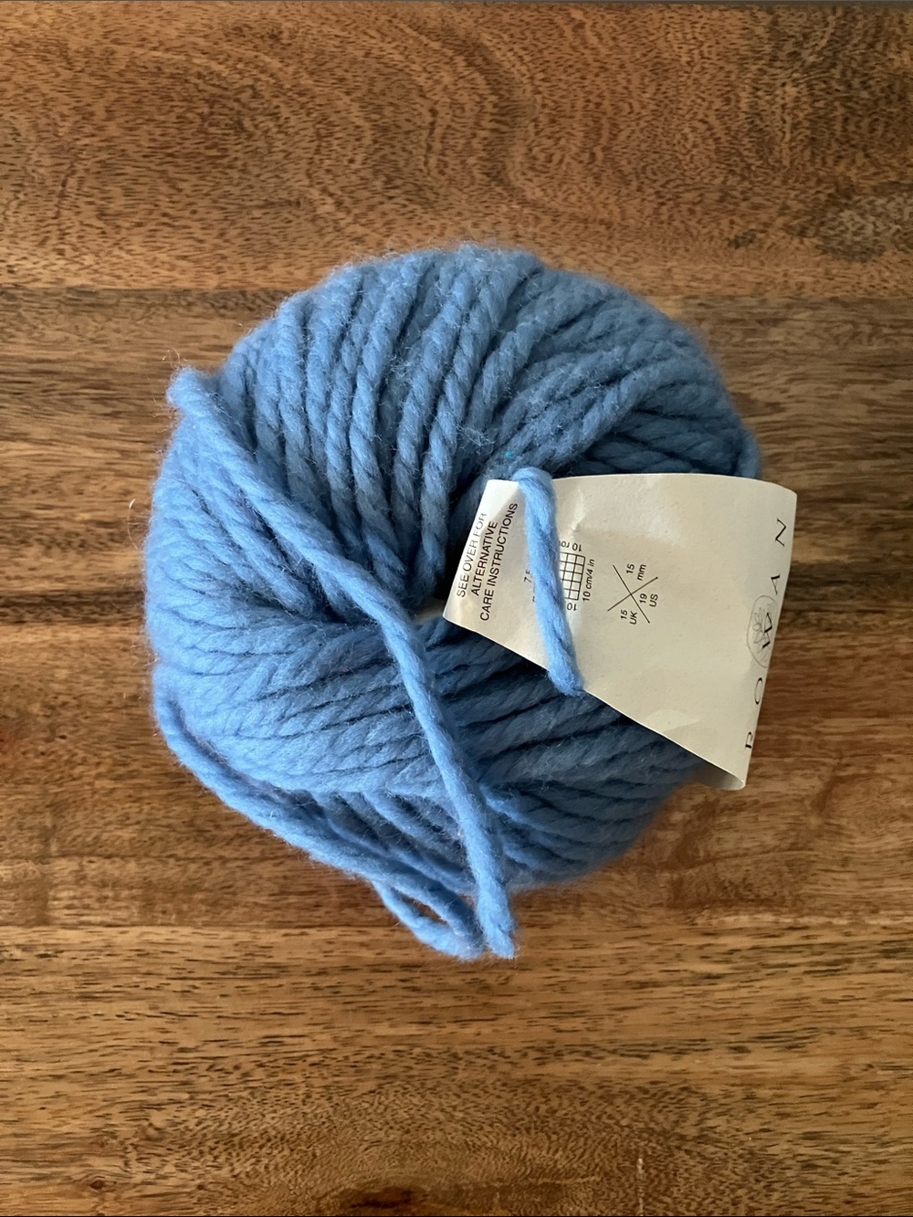 Rowan Big Wool 100% Merino Wool Yarn Chunky Bulky Blue 100g 87 Yds